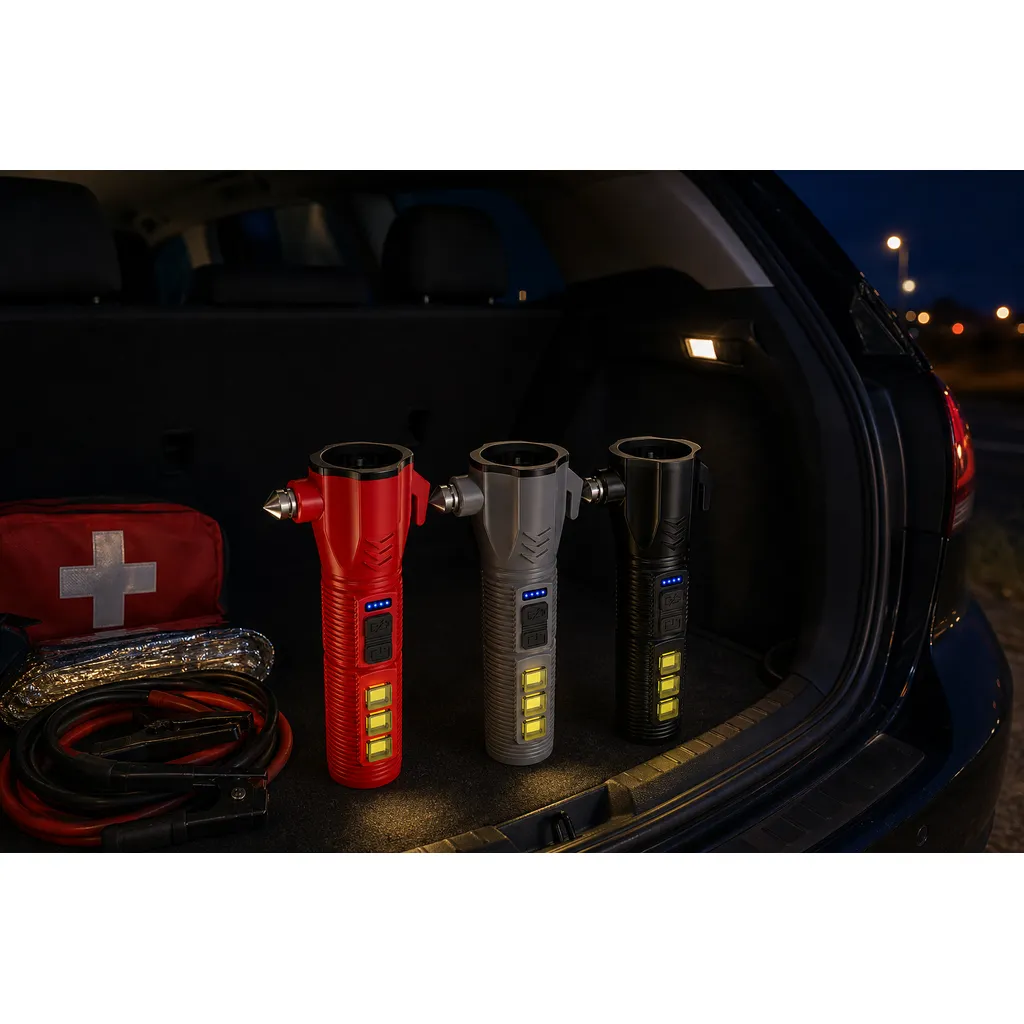 JD-F109 Rechargeable LED Emergency Flashlight