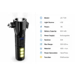 JD-F109 Rechargeable LED Emergency Flashlight