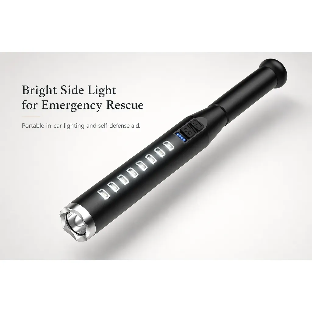 JD-F111 USB Rechargeable LED Baseball Bat Flashlight