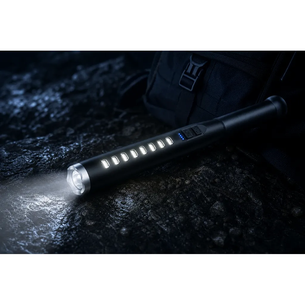 JD-F111 USB Rechargeable LED Baseball Bat Flashlight