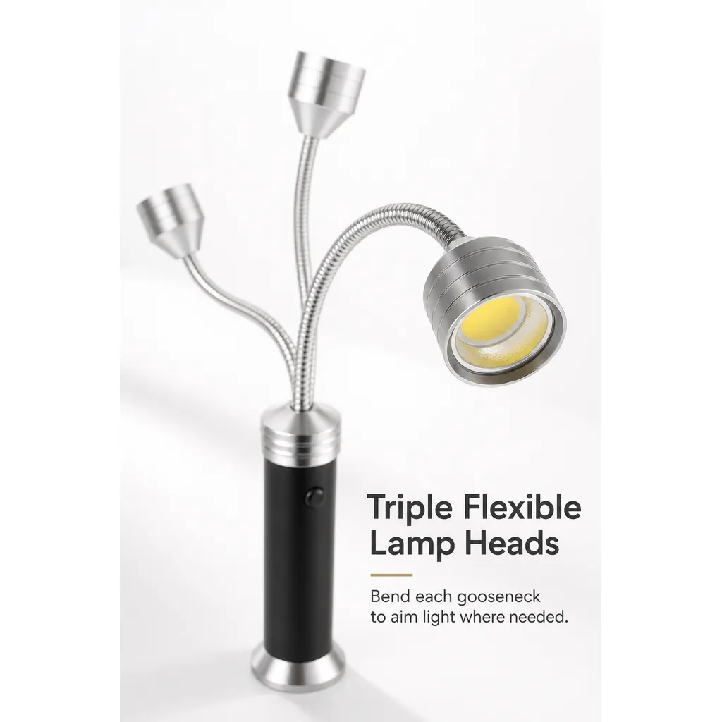 JD-F536 LED BBQ Grill Light Magnetic Gooseneck Work Torch