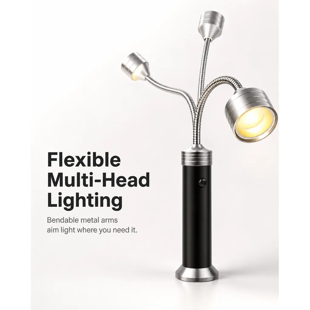 JD-F536 LED BBQ Grill Light Magnetic Gooseneck Work Torch