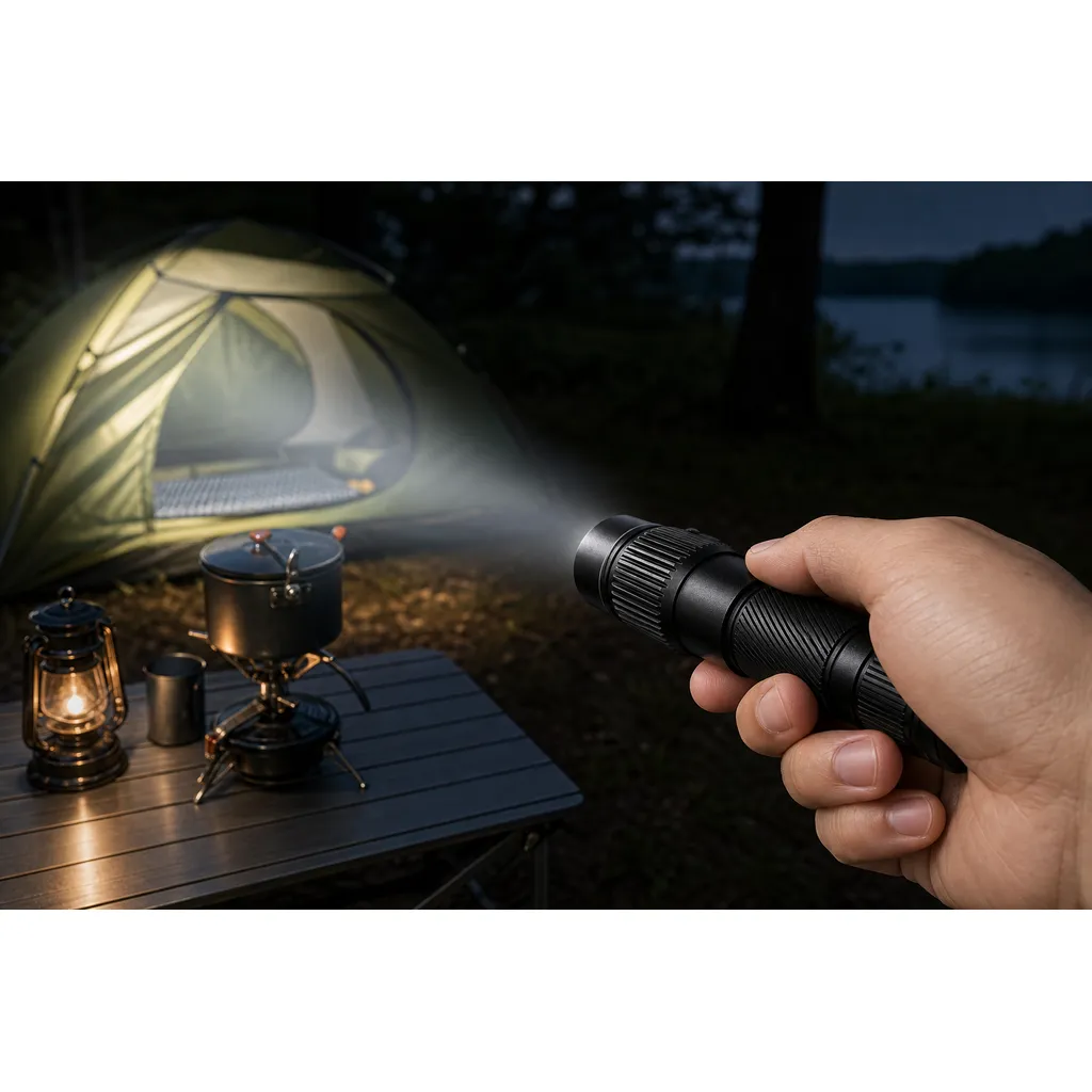 JD-F856 Rechargeable LED Flashlight P70 Zoomable Tactical Torch
