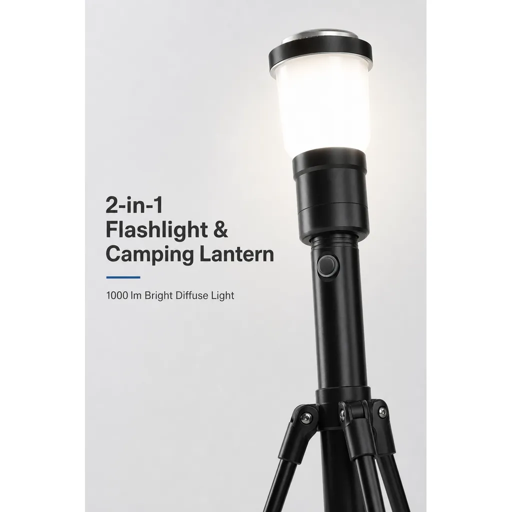 JD-F865 COB LED Camping Lantern Flashlight