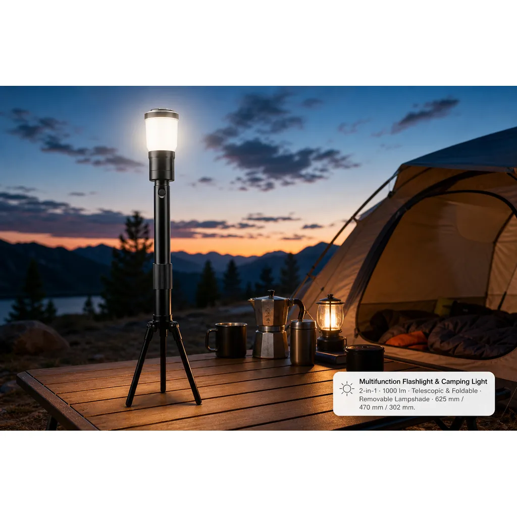 JD-F865 COB LED Camping Lantern Flashlight
