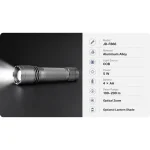 JD-F866 Multifunction COB LED Flashlight Zoomable Hand Press Torch