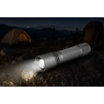 JD-F866 Multifunction COB LED Flashlight Zoomable Hand Press Torch