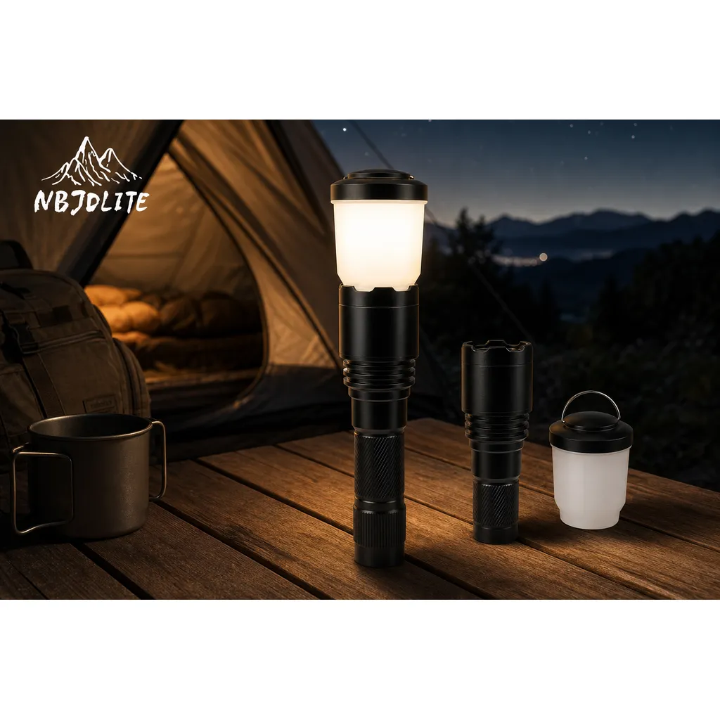 JD-F867 Rechargeable P70 LED Flashlight Zoomable Tactical Torch