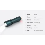 JD-F868 Zoomable LED Flashlight Multifunction COB Red SMD Torch