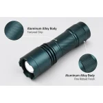 JD-F868 Zoomable LED Flashlight Multifunction COB Red SMD Torch
