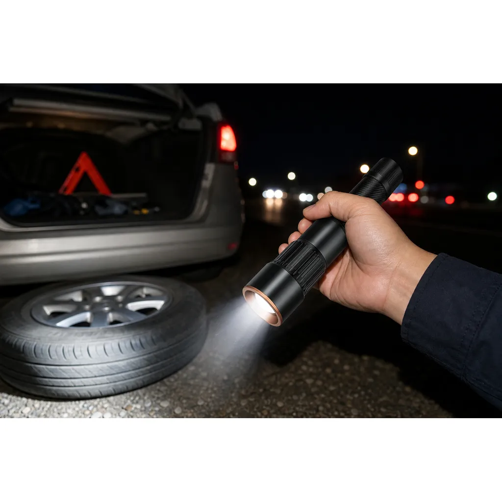 JD-F881 Rechargeable LED Flashlight Zoomable P70 Tactical Torch
