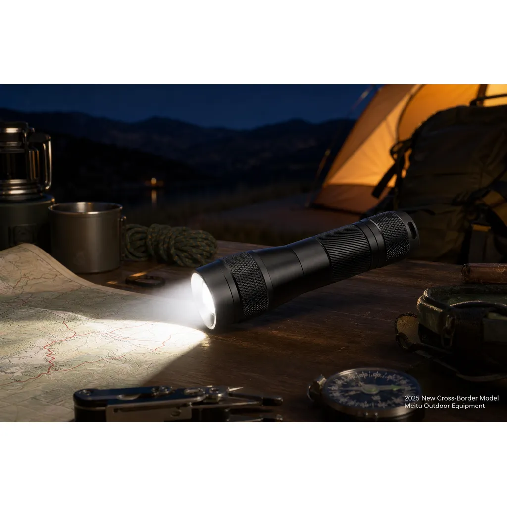 JD-F882 Rechargeable LED Flashlight Zoomable Type-C Tactical Torch