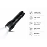 JD-F882 Rechargeable LED Flashlight Zoomable Type-C Tactical Torch