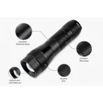 JD-F882 Rechargeable LED Flashlight Zoomable Type-C Tactical Torch
