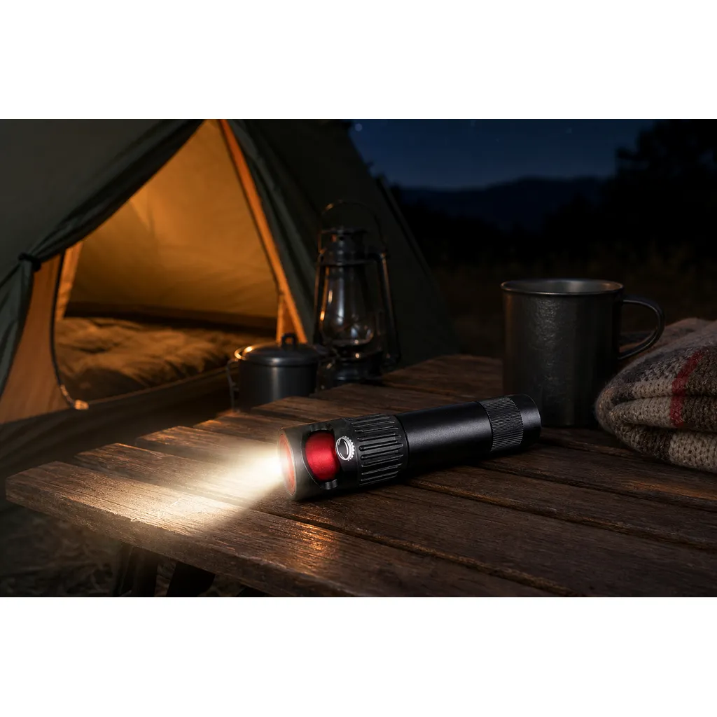 JD-F889 Rechargeable LED Flashlight Type-C Bottle Opener Torch