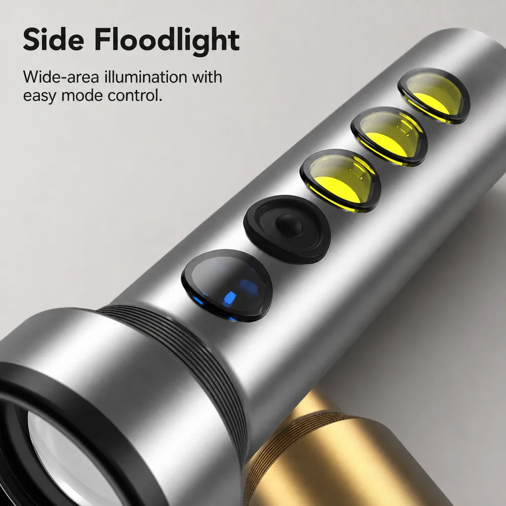 JD-F894 Rechargeable LED Flashlight