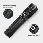 JD-F948 Rechargeable LED Flashlight Zoomable Tactical Torch