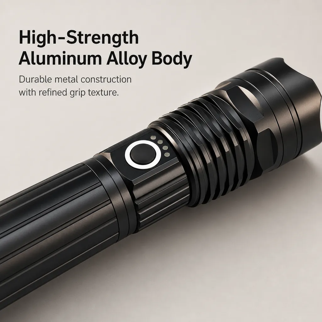 JD-F948 Rechargeable White Laser Flashlight