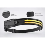 JD-H301 Rechargeable LED Headlamp Motion Sensor COB White Warm Light