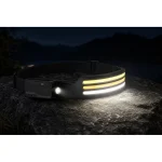 JD-H302 Rechargeable LED Sensor Headlamp Type-C COB White Yellow Red Light