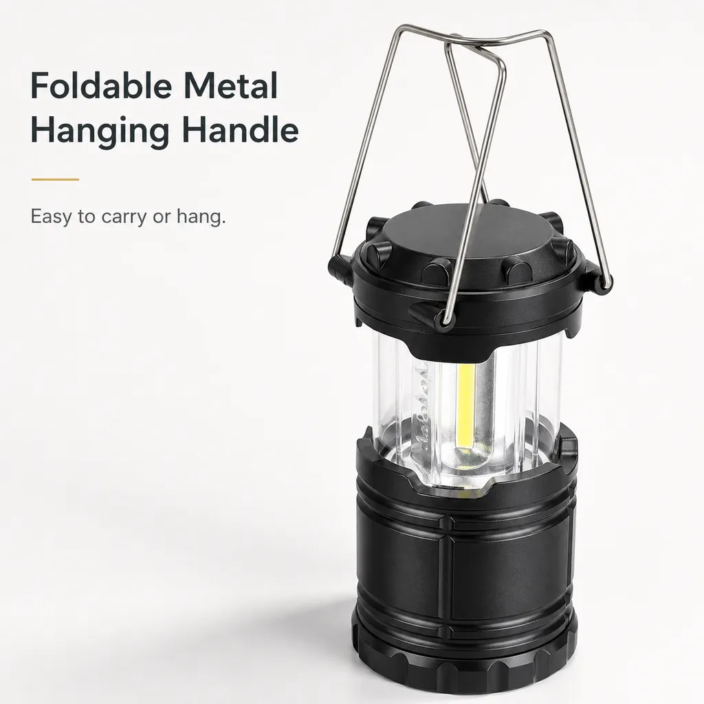 JD-L073 Battery Powered LED Camping Lantern Portable Hanging Tent Light