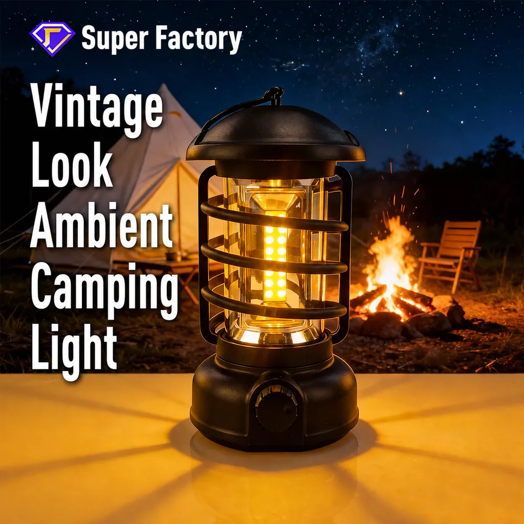 JD-L18/28 Rechargeable COB Camping Lantern