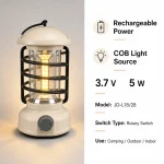 JD-L18/28 Rechargeable COB Camping Lantern
