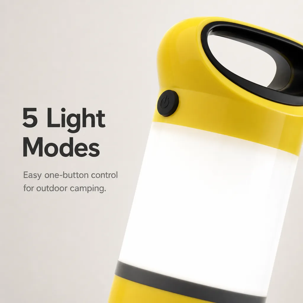 JD-L192 Battery Powered LED Camping Lantern 5 Light