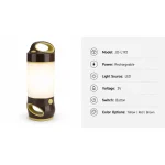 JD-L192 Rechargeable LED Camping Lantern Portable Outdoor Tent Light