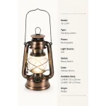 JD-L244BR/SR Rechargeable LED Camping Lantern Retro Hanging Lamp