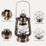 JD-L244BR/SR Rechargeable LED Camping Lantern Retro Hanging Lamp