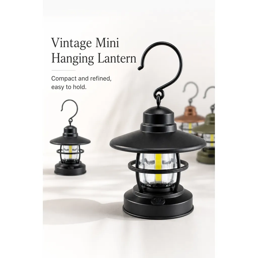 JD-L263 LED Camping Lantern Vintage Hanging Tent Light