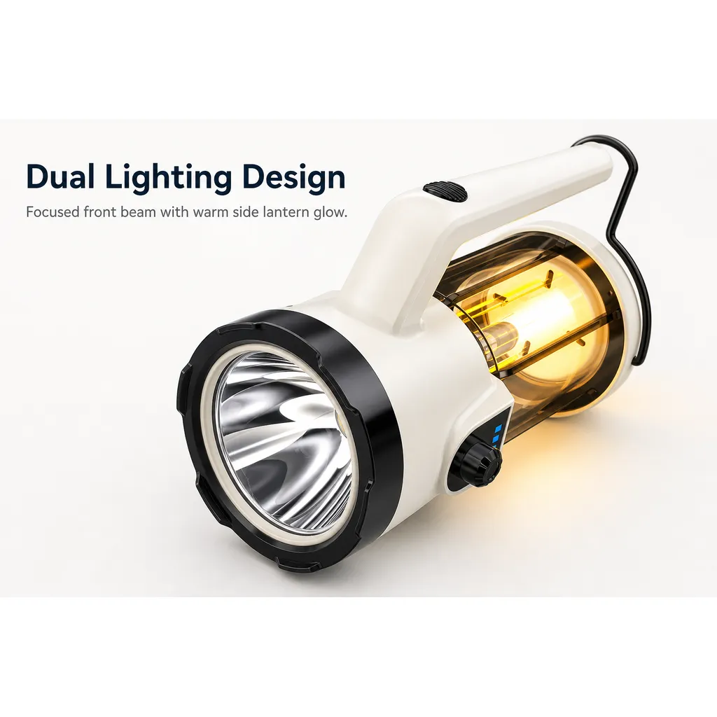 JD-L304 Rechargeable LED Camping Lantern Handheld Spotlight