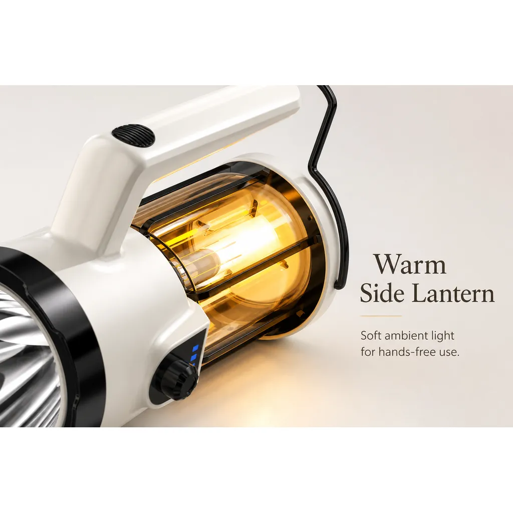 JD-L304 Rechargeable LED Camping Lantern Handheld Spotlight