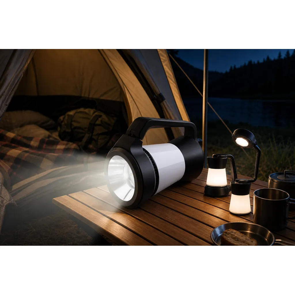 JD-L788 3 in 1 LED Camping Lantern Portable Battery Powered Spotlight