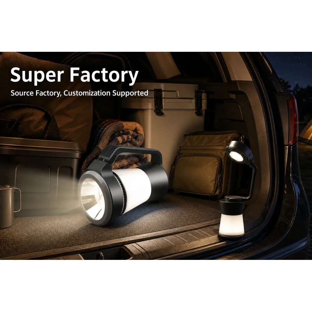 JD-L788 3 in 1 LED Camping Lantern Portable Battery Powered Spotlight