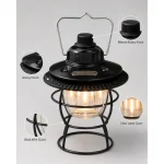 JD-L795 Rechargeable LED Camping Lantern Retro Hanging Tent Light
