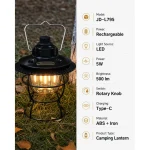 JD-L795 Rechargeable LED Camping Lantern Retro Outdoor Tent Light