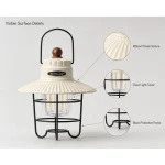 JD-L796 Rechargeable LED Camping Lantern Portable Retro Hanging Lamp