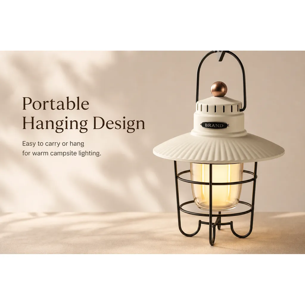 JD-L796 Rechargeable LED Retro Camping Lantern