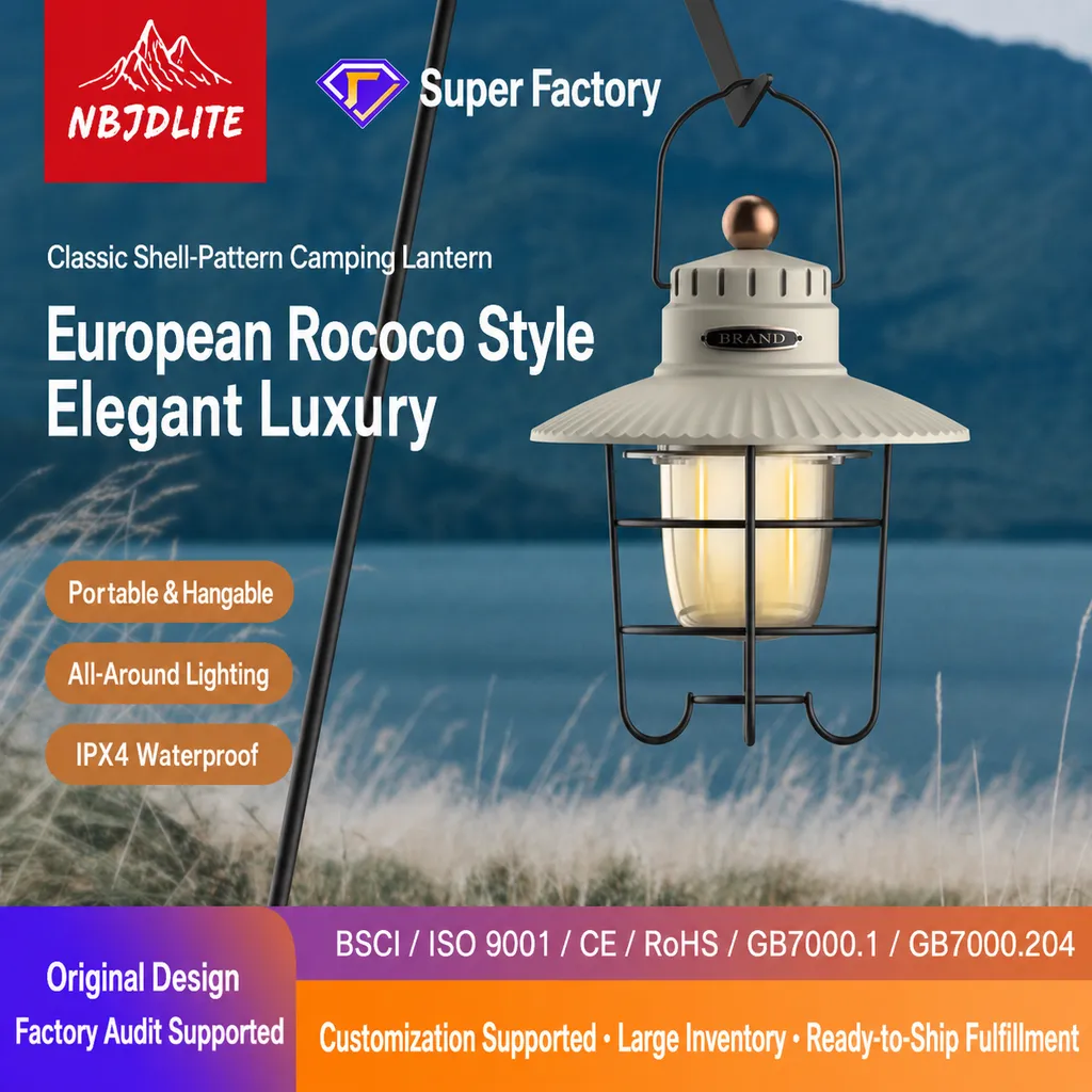 JD-L796 Rechargeable LED Retro Camping Lantern