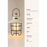JD-L796 Rechargeable LED Retro Camping Lantern