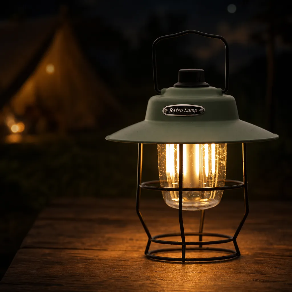 JD-L797 Rechargeable LED Retro Camping Lantern
