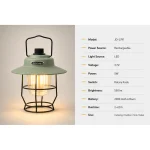 JD-L797 Rechargeable LED Retro Camping Lantern