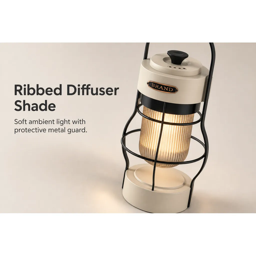 JD-L798 Rechargeable LED Camping Lantern Retro Hanging Tent Light