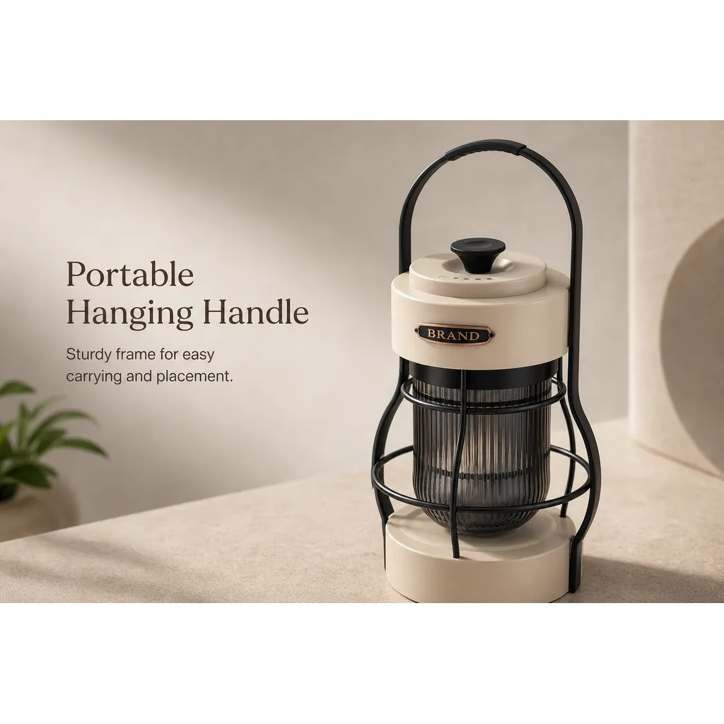 JD-L798 Rechargeable LED Camping Lantern Retro Hanging Tent Light
