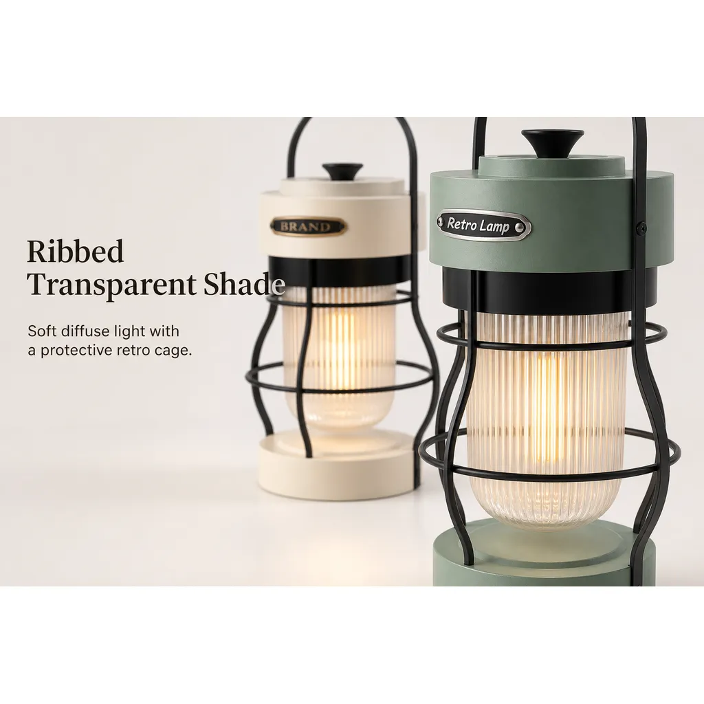 JD-L798 Rechargeable LED Retro Camping Lantern