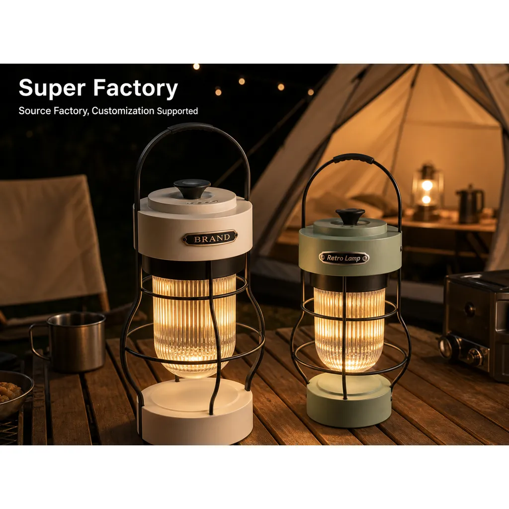 JD-L798 Rechargeable LED Retro Camping Lantern