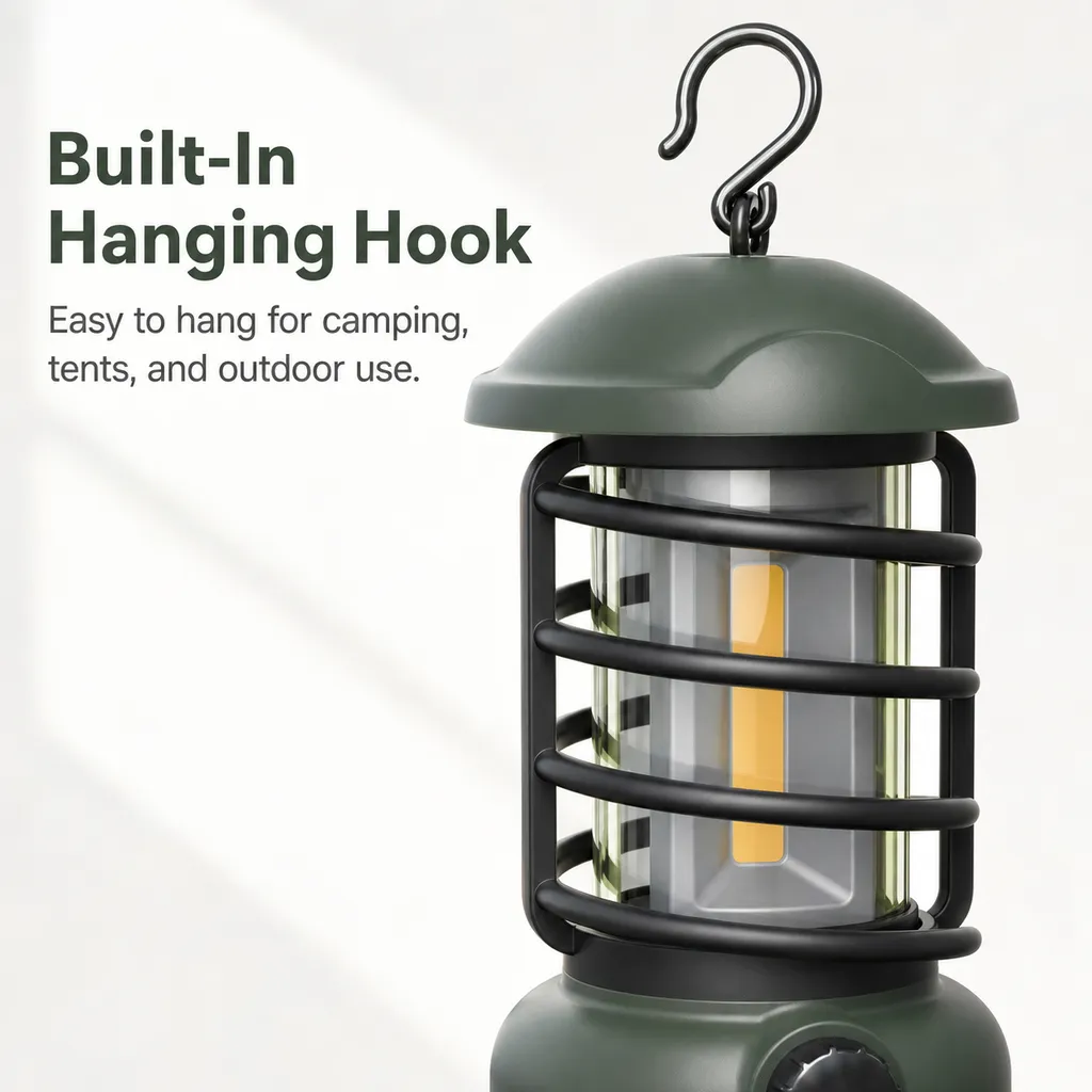 JD-L800B Battery Powered COB LED Camping Lantern