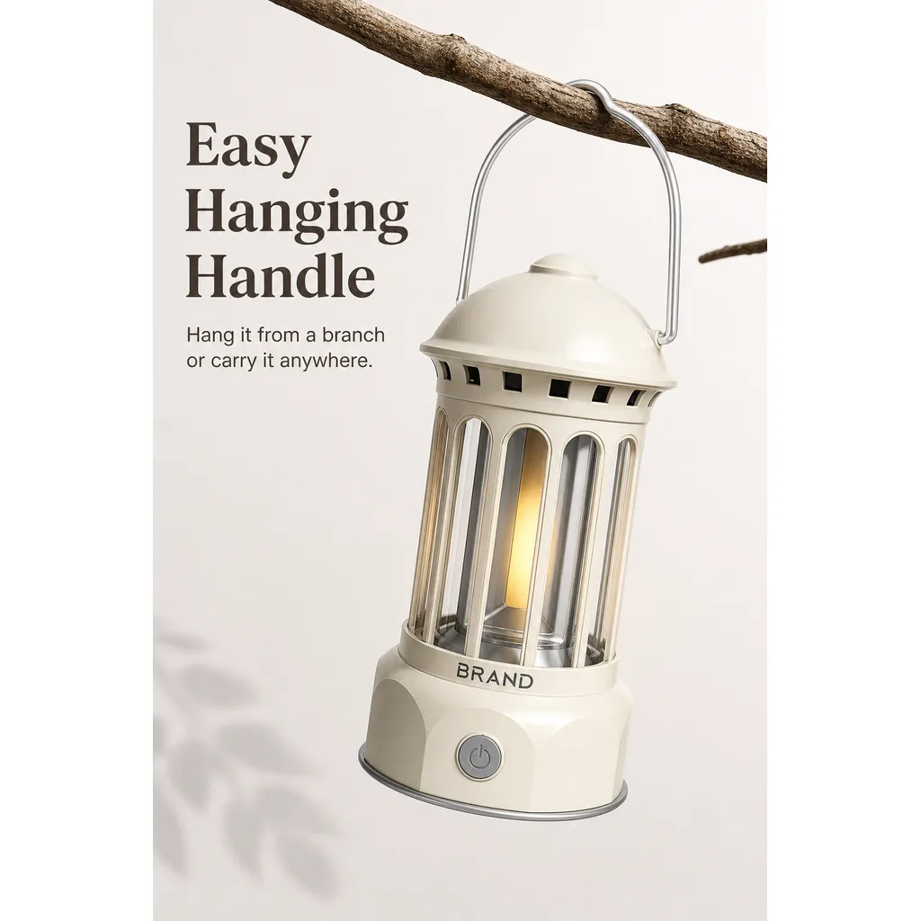 JD-L800B Rechargeable COB Camping Lantern Type-C